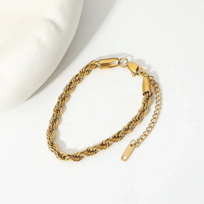 [Gaonasi]Clara Rope Chain Gold Bracelet