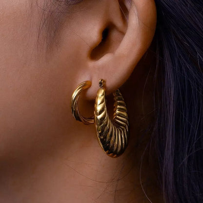 [Gaonasi]Camila Croissant Earrings