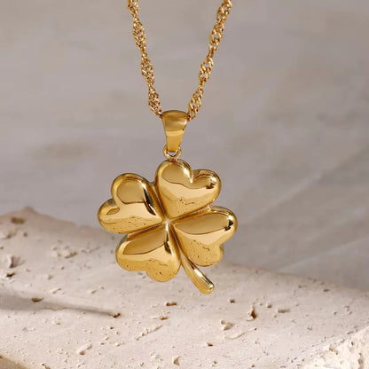 [Gaonasi]Ella Clover Gold Necklace