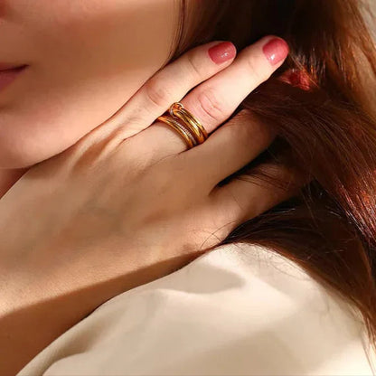 [Gaonasi]Christabel Diamond Ring Stack
