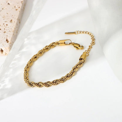 [Gaonasi]Clara Rope Chain Gold Bracelet