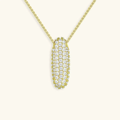 [Gaonasi]Bubble Initial Diamond Necklace