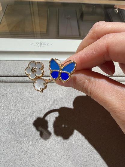 [GAONASI]LUCKY SPRING BUTTERFLY OPEN-FACE RINGS