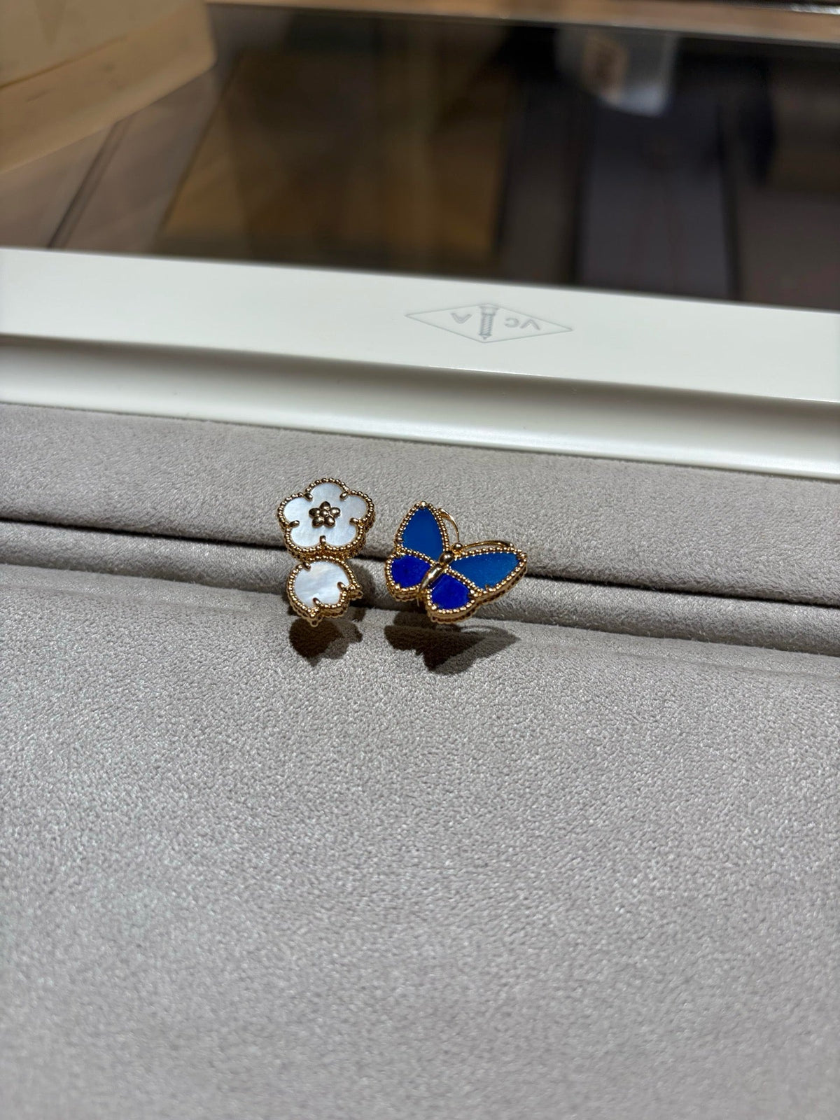 [Cadisa]LUCKY SPRING BUTTERFLY OPEN-FACE RINGS