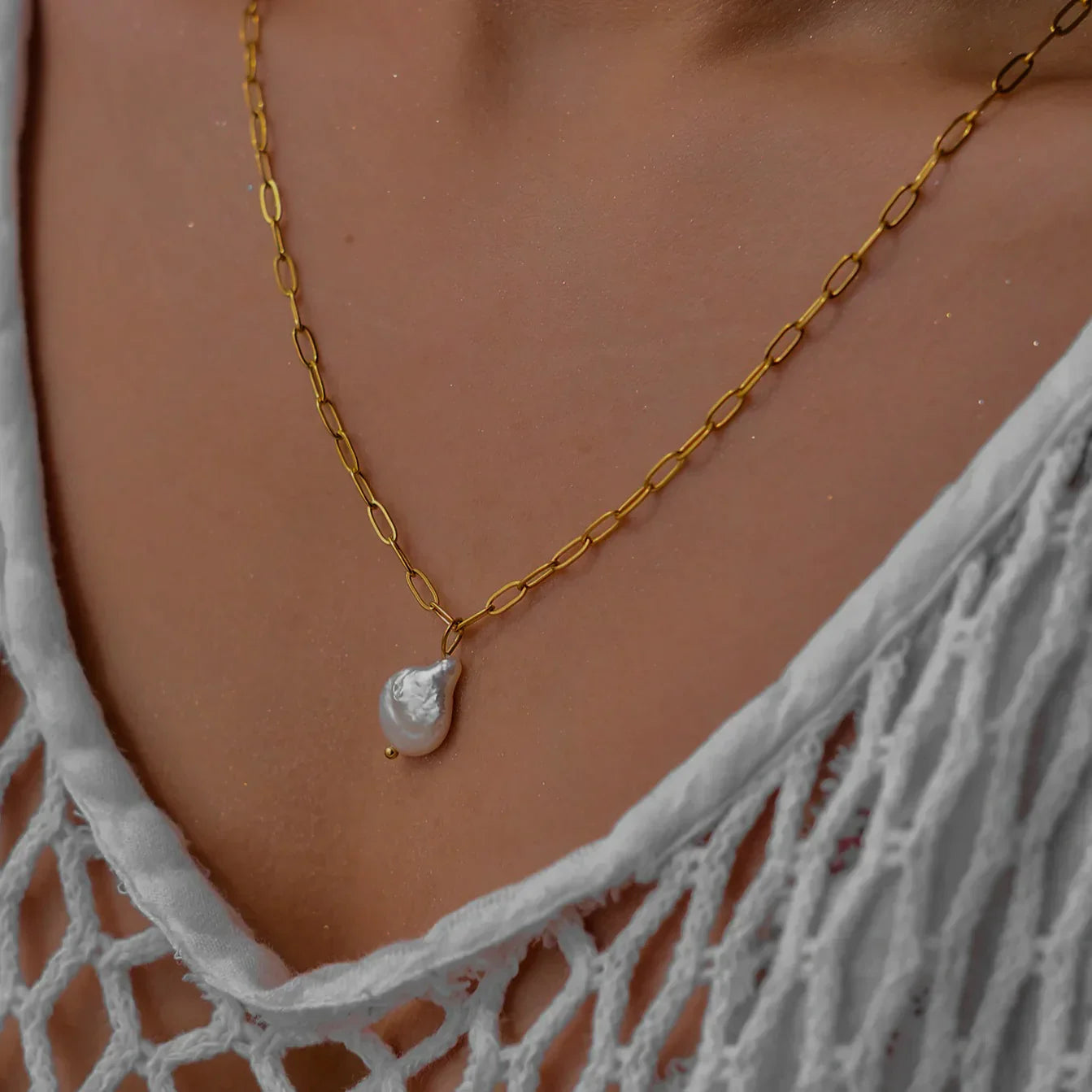 [Gaonasi]Angelica Freshwater Pearl Necklace