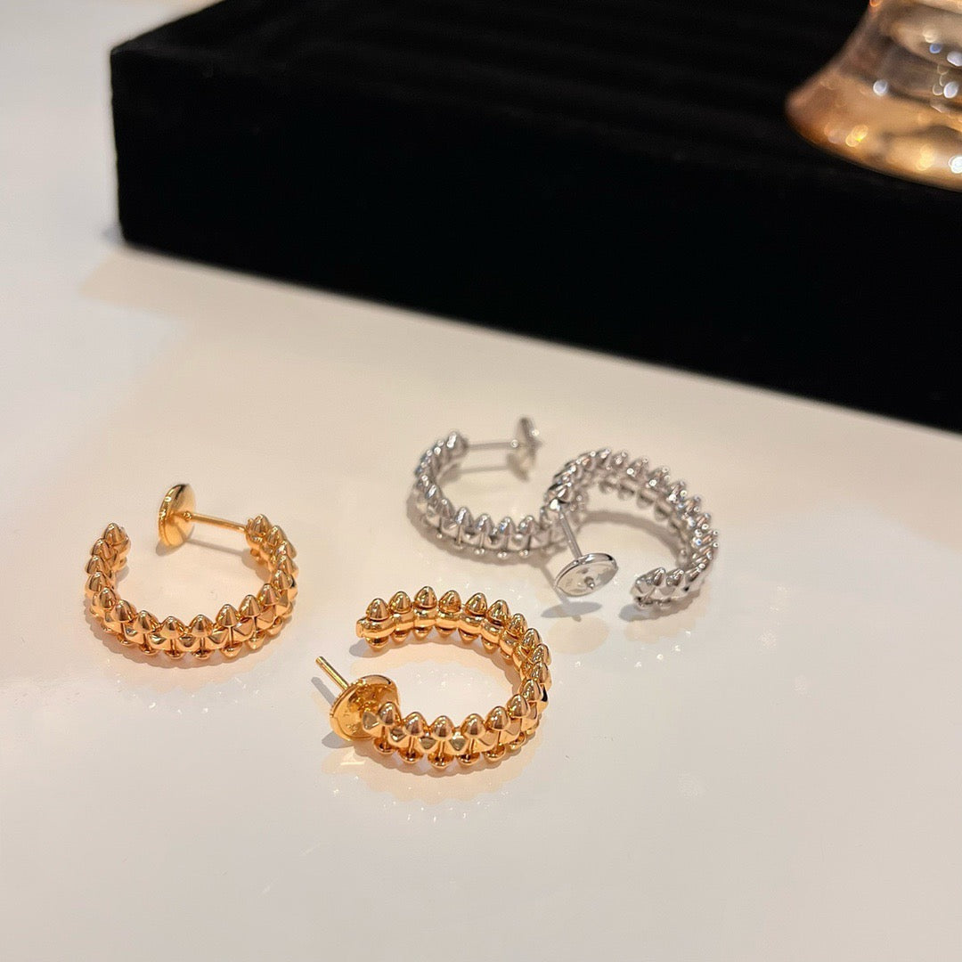 [Gaonasi Jewelry]CLASH SMALL HOOP EARRINGS