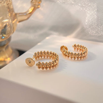 [Gaonasi Jewelry]CLASH SMALL HOOP EARRINGS