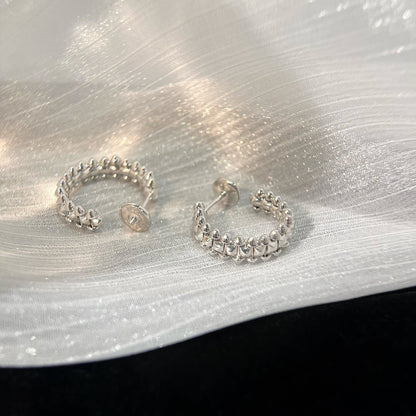[Gaonasi Jewelry]CLASH SMALL HOOP EARRINGS