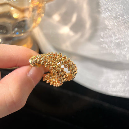 [Gaonasi Jewelry]CLASH SMALL HOOP EARRINGS