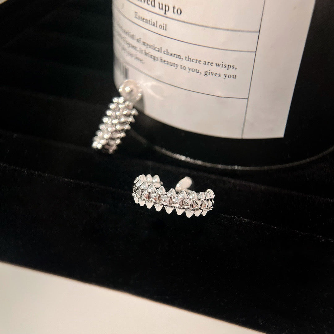 [Gaonasi Jewelry]CLASH SMALL HOOP EARRINGS
