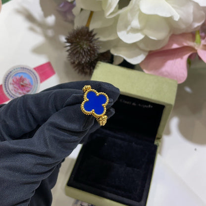 [Gaonasi]CLOVER RIVERSIBLE RING GOLD COLLECTION
