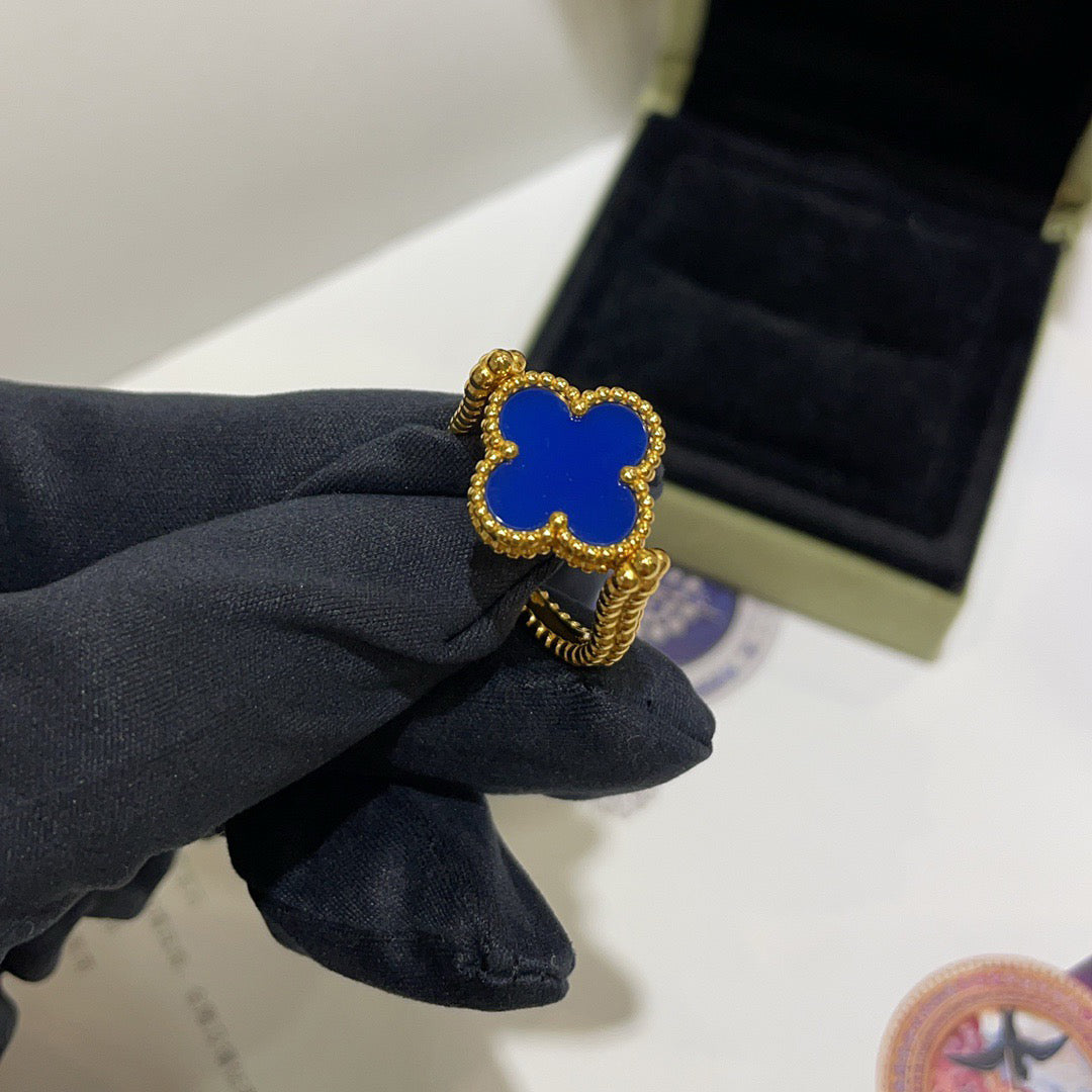 [Gaonasi]CLOVER RIVERSIBLE RING GOLD COLLECTION