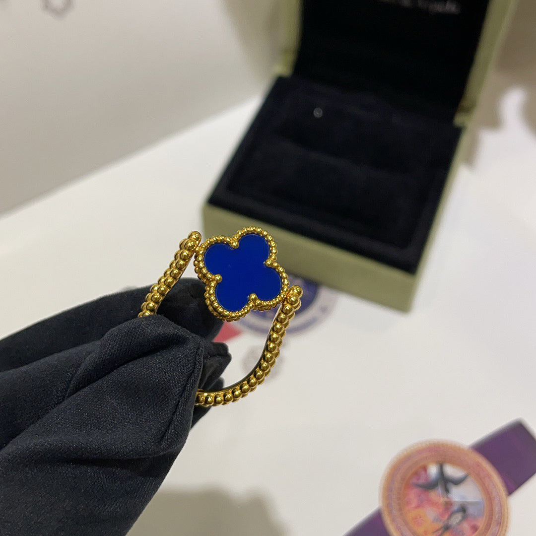 [Gaonasi]CLOVER RIVERSIBLE RING GOLD COLLECTION