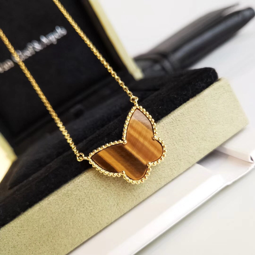 [Gaonasi] TIGER__ EYE BUTTERFLY NECKLACE