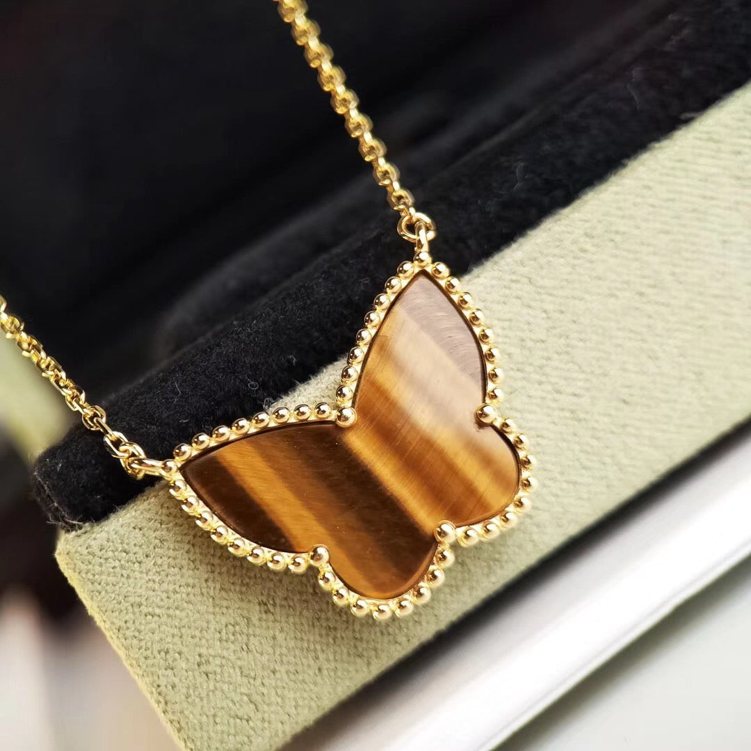 [Gaonasi] TIGER__ EYE BUTTERFLY NECKLACE