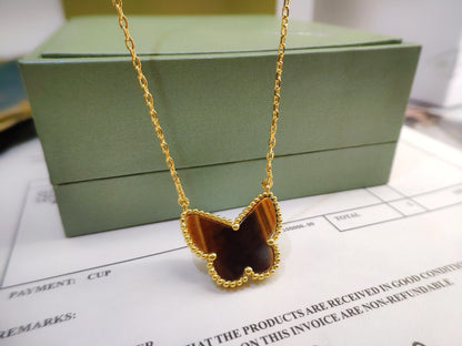 [Gaonasi] TIGER__ EYE BUTTERFLY NECKLACE