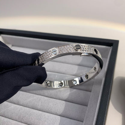 [Gaonasi Jewelry]LOVE BRACELET 6.1MM DIAMOND-PAVED CERAMIC