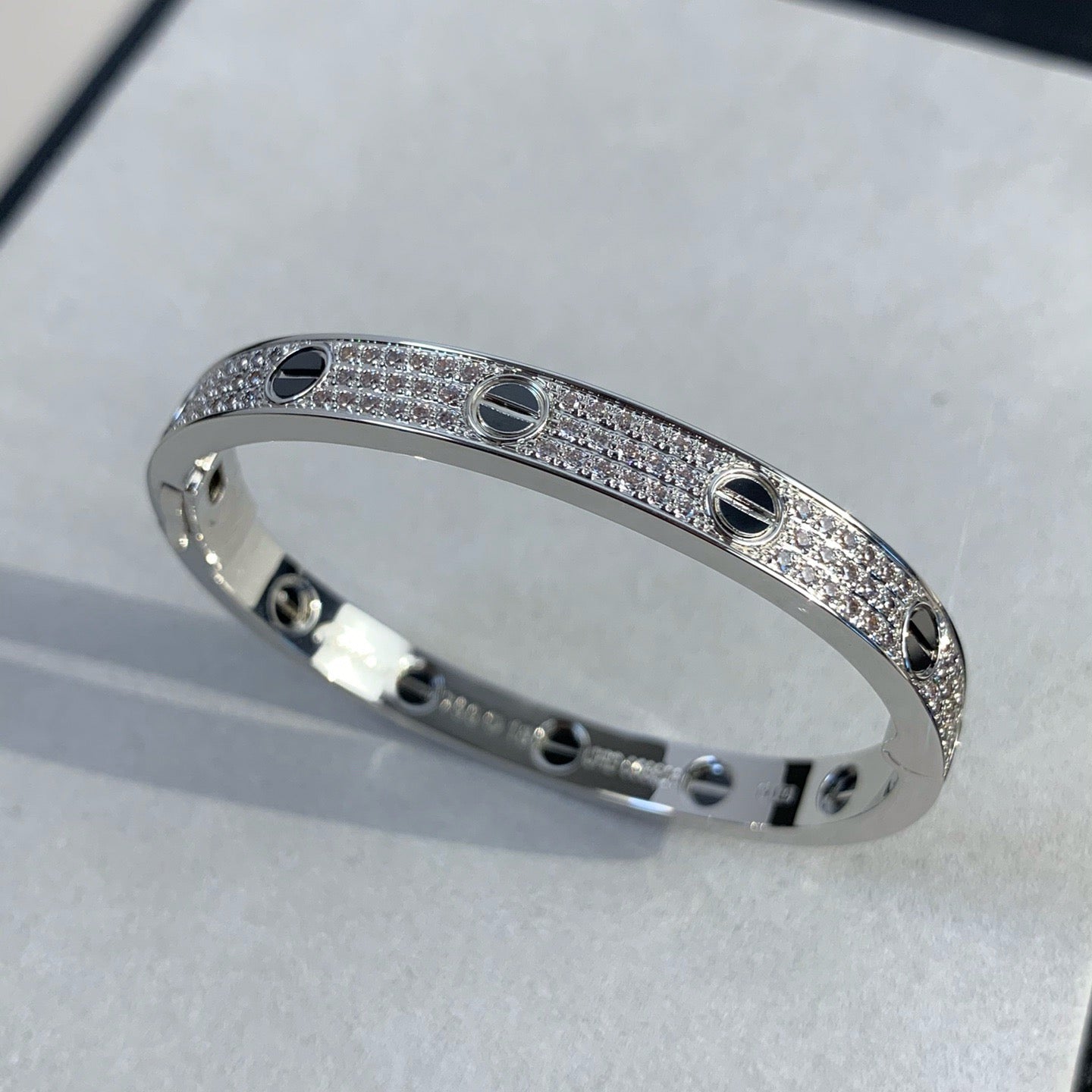 [Gaonasi Jewelry]LOVE BRACELET 6.1MM DIAMOND-PAVED CERAMIC