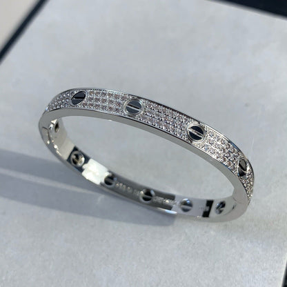 [Gaonasi Jewelry]LOVE BRACELET 6.1MM DIAMOND-PAVED CERAMIC