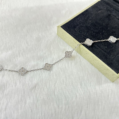 [Gaonasi]CLOVER 6 MOTIF DIAMOND BRACELET