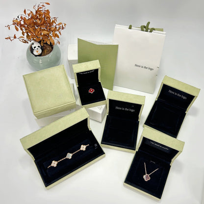 [Gaonasi]CLOVER 15MM DIAMOND SINGLE FLOWER NECKLACE COLLECTION