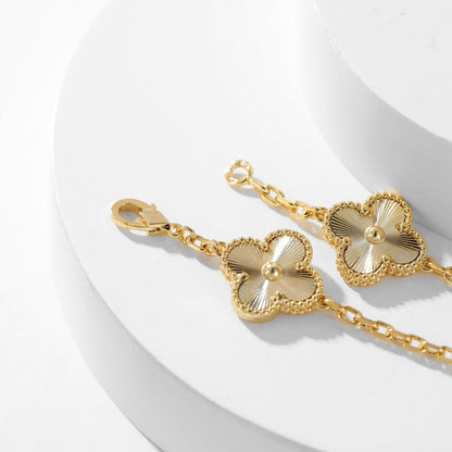 [Gaonasi]CLOVER 10 MOTIFS LASER NECKLACE