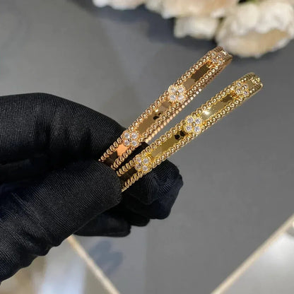 [Gaonasi]CLOVER BRACELET 4MM DIAMONDS