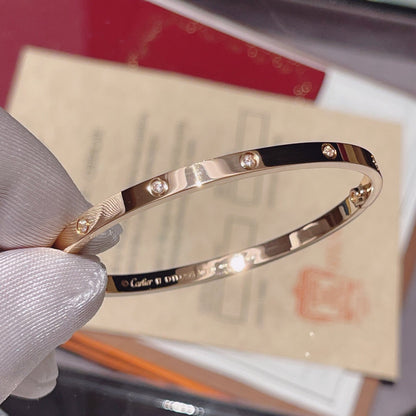 [Gaonasi Jewelry]LOVE BRACELET 3.65MM 10 DIAMONDS