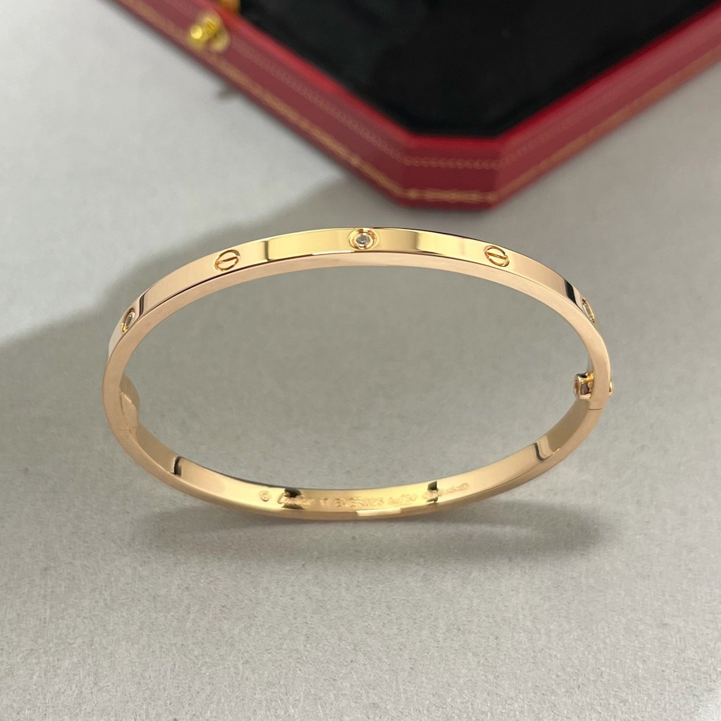 [Gaonasi Jewelry]LOVE BRACELET 3.65MM 6 DIAMONDS