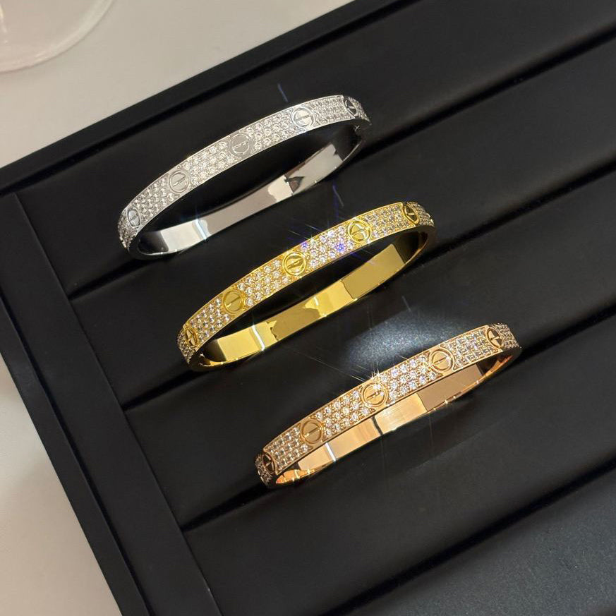 [Gaonasi Jewelry]LOVE BRACELET 6.1MM DIAMOND-PAVED