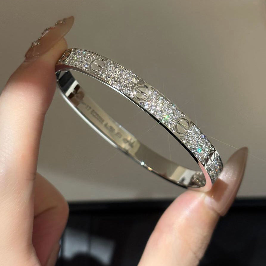 [Gaonasi Jewelry]LOVE BRACELET 6.1MM DIAMOND-PAVED
