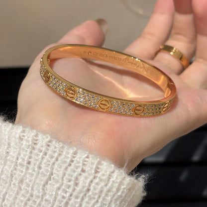 [Gaonasi Jewelry]LOVE BRACELET 6.1MM DIAMOND-PAVED