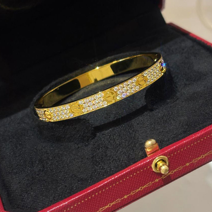 [Gaonasi Jewelry]LOVE BRACELET 6.1MM DIAMOND-PAVED