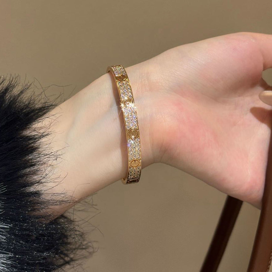 [Gaonasi Jewelry]LOVE BRACELET 6.1MM DIAMOND-PAVED