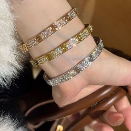 [Gaonasi Jewelry]LOVE BRACELET 6.1MM DIAMOND-PAVED