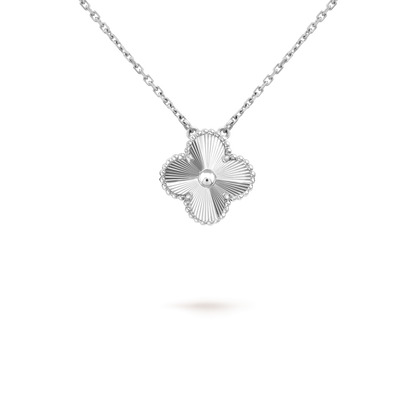 [Gaonasi]CLOVER 15MM NECKLACE SILVER COLLECTION