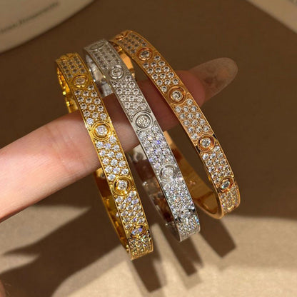 [Gaonasi Jewelry]LOVE BRACELET 6.1MM DIAMOND-PAVED 10 BIG DIAMONDS