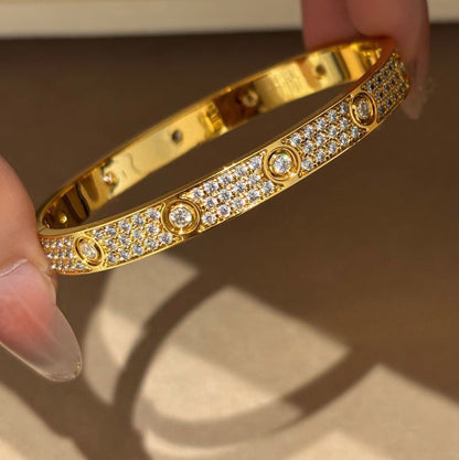 [Gaonasi Jewelry]LOVE BRACELET 6.1MM DIAMOND-PAVED 10 BIG DIAMONDS