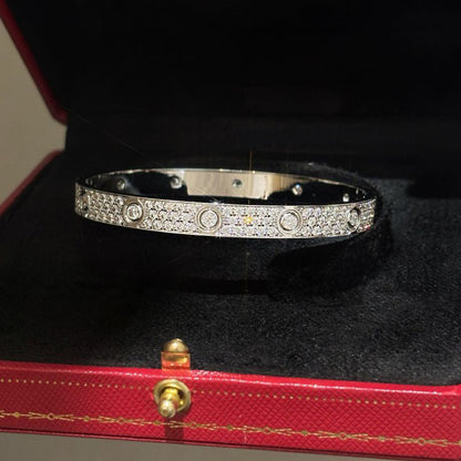 [Gaonasi Jewelry]LOVE BRACELET 6.1MM DIAMOND-PAVED 10 BIG DIAMONDS