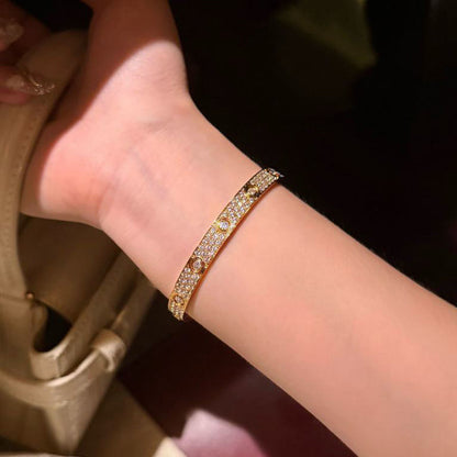 [Gaonasi Jewelry]LOVE BRACELET 6.1MM DIAMOND-PAVED 10 BIG DIAMONDS