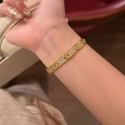 [Gaonasi Jewelry]LOVE BRACELET 6.1MM DIAMOND-PAVED 10 BIG DIAMONDS