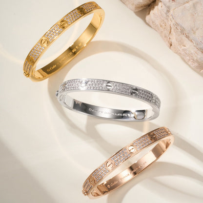 [Gaonasi Jewelry]LOVE BRACELET 6.1MM DIAMOND-PAVED