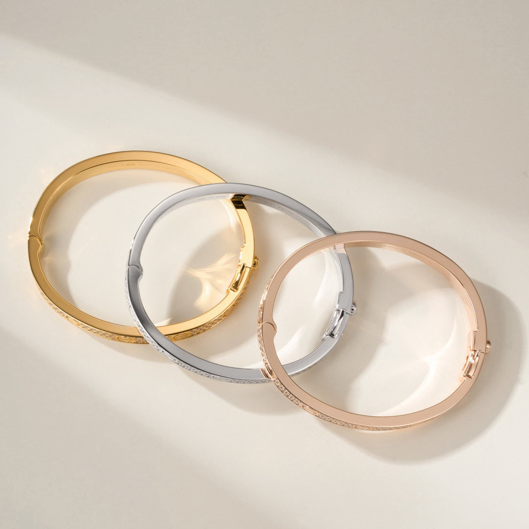 [Gaonasi Jewelry]LOVE BRACELET 6.1MM DIAMOND-PAVED