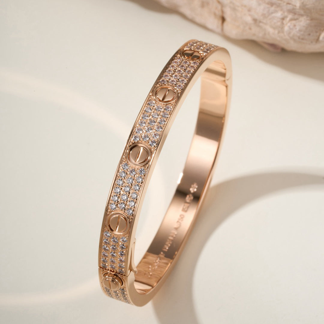 [Gaonasi Jewelry]LOVE BRACELET 6.1MM DIAMOND-PAVED