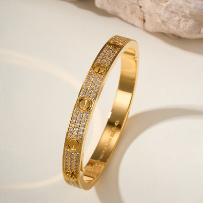 [Gaonasi Jewelry]LOVE BRACELET 6.1MM DIAMOND-PAVED