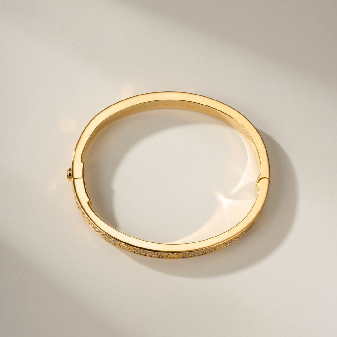 [Gaonasi Jewelry]LOVE BRACELET 6.1MM DIAMOND-PAVED