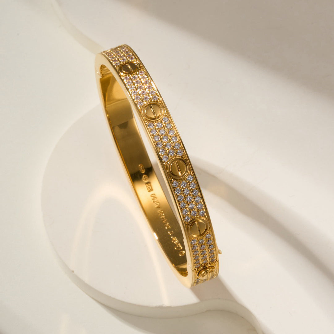 [Gaonasi Jewelry]LOVE BRACELET 6.1MM DIAMOND-PAVED
