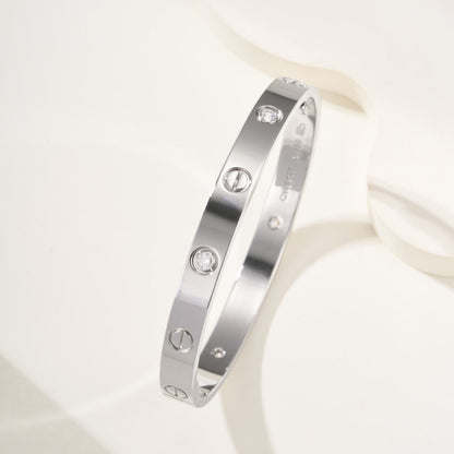[Gaonasi Jewelry]LOVE BRACELET 6.1MM 4 DIAMONDS