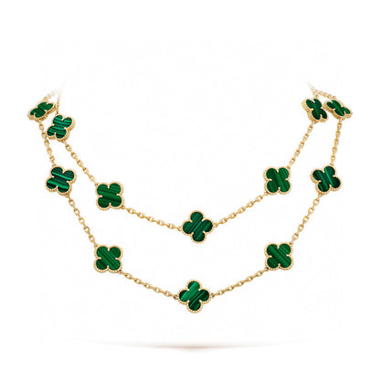 [Gaonasi]CLOVER 20 MOTIFS MALACHITE GOLD