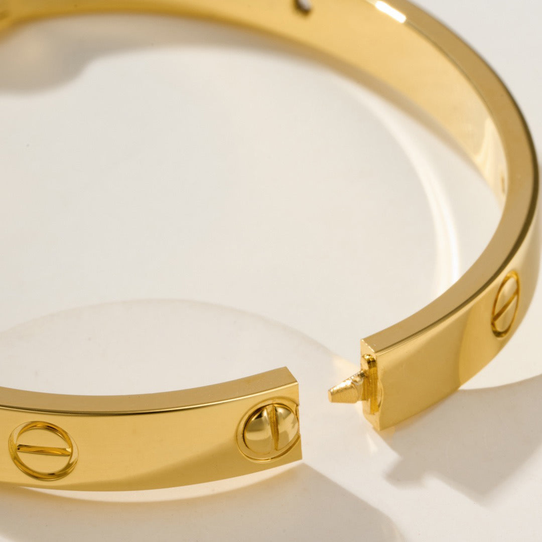 [Gaonasi Jewelry]LOVE BRACELET 6.1MM 4 DIAMONDS